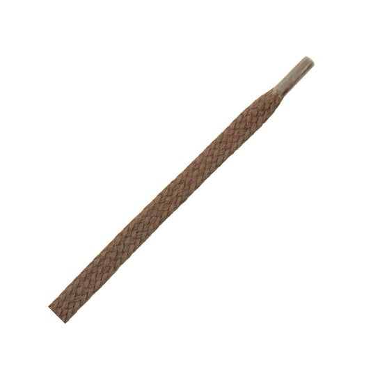 75cm Flat wax Shoe Laces - Brown 3mm