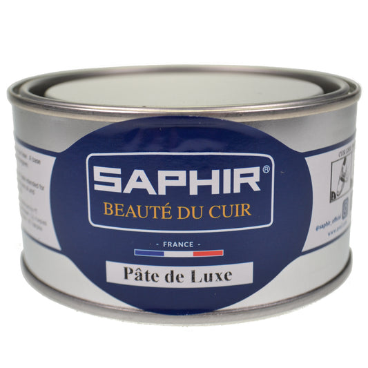 Saphir High Gloss Shoe Polish - Pate de Luxe Polish - Large Tin - 250ml