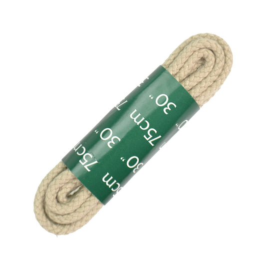 75cm Thick Cord Shoe Laces - Stone / Light Beige 4mm