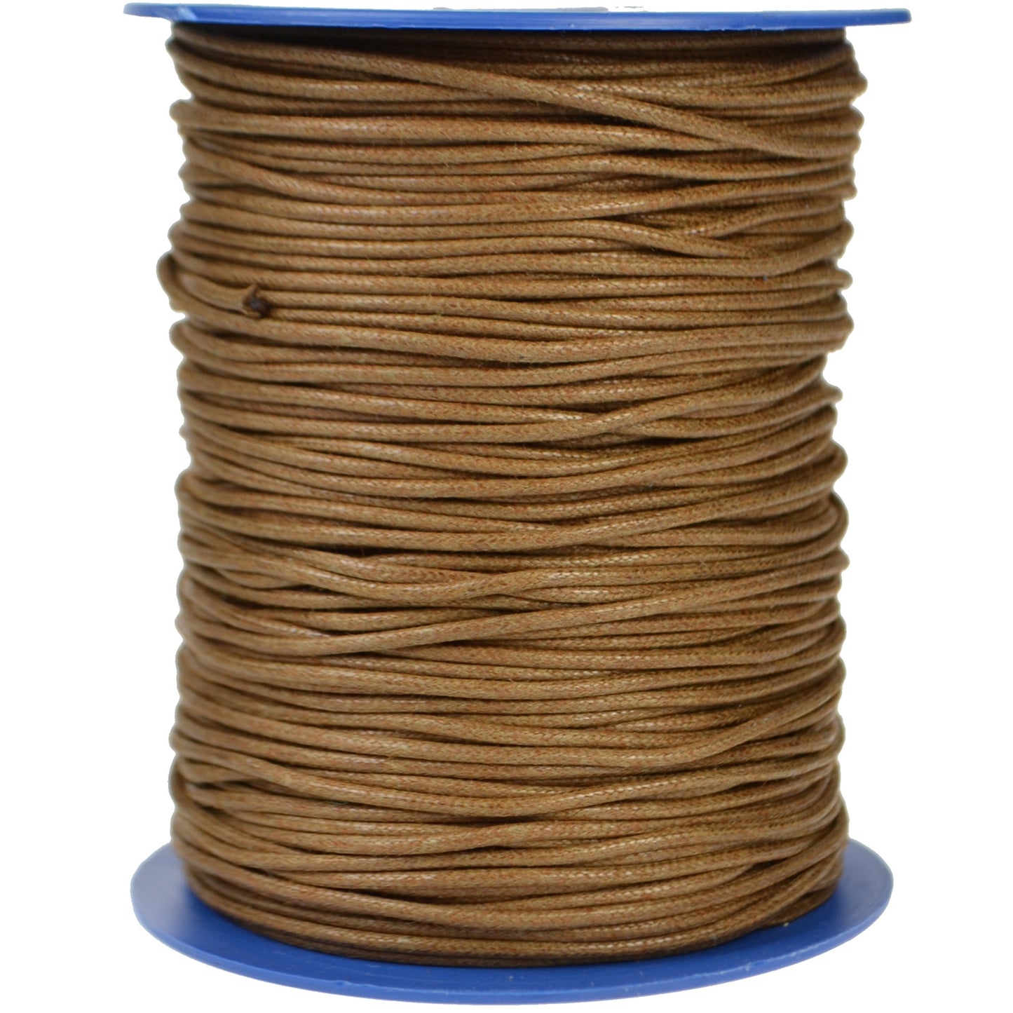 Round Wax Cotton Shoe Laces - Tobacco Brown (per metre)