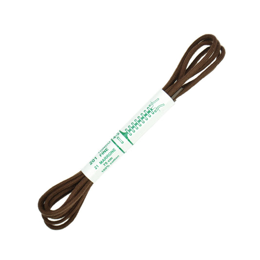 75cm Premium Round Shoe Laces -  Brown 2mm